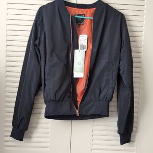 Iris Navy Blue Women's Jacket Bomber New